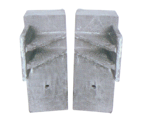 Left and right narrow grate plates